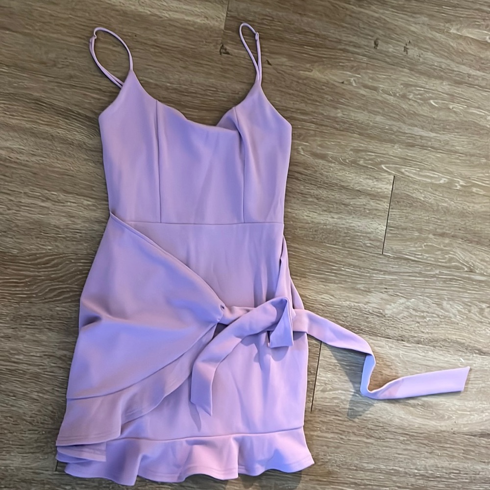 Lucy in the sky Capri ruffle tie dress